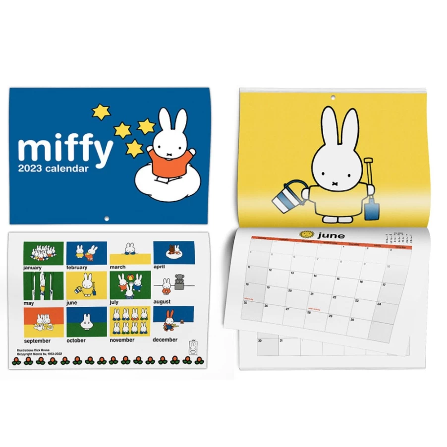 MIFFY 2024 Official Calendar - Cute Bunny Design | Limited Edition Wall & Desk Planner