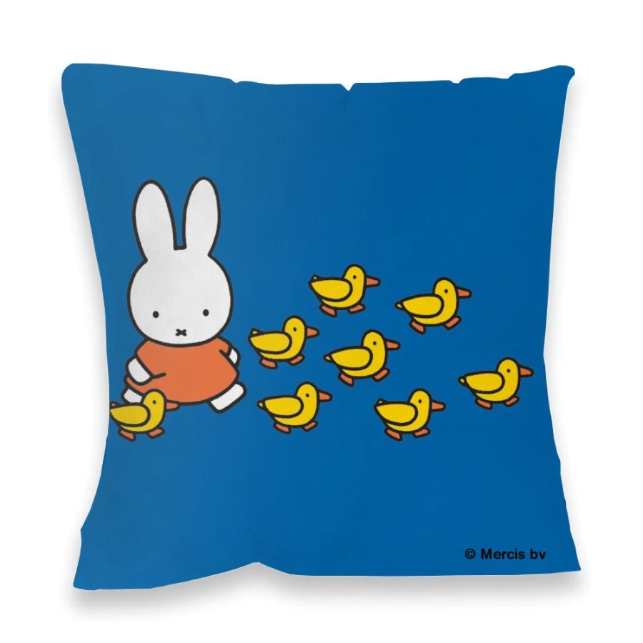 MIFFY Plush Cushion - Walking With Ducks Design for Home Decor