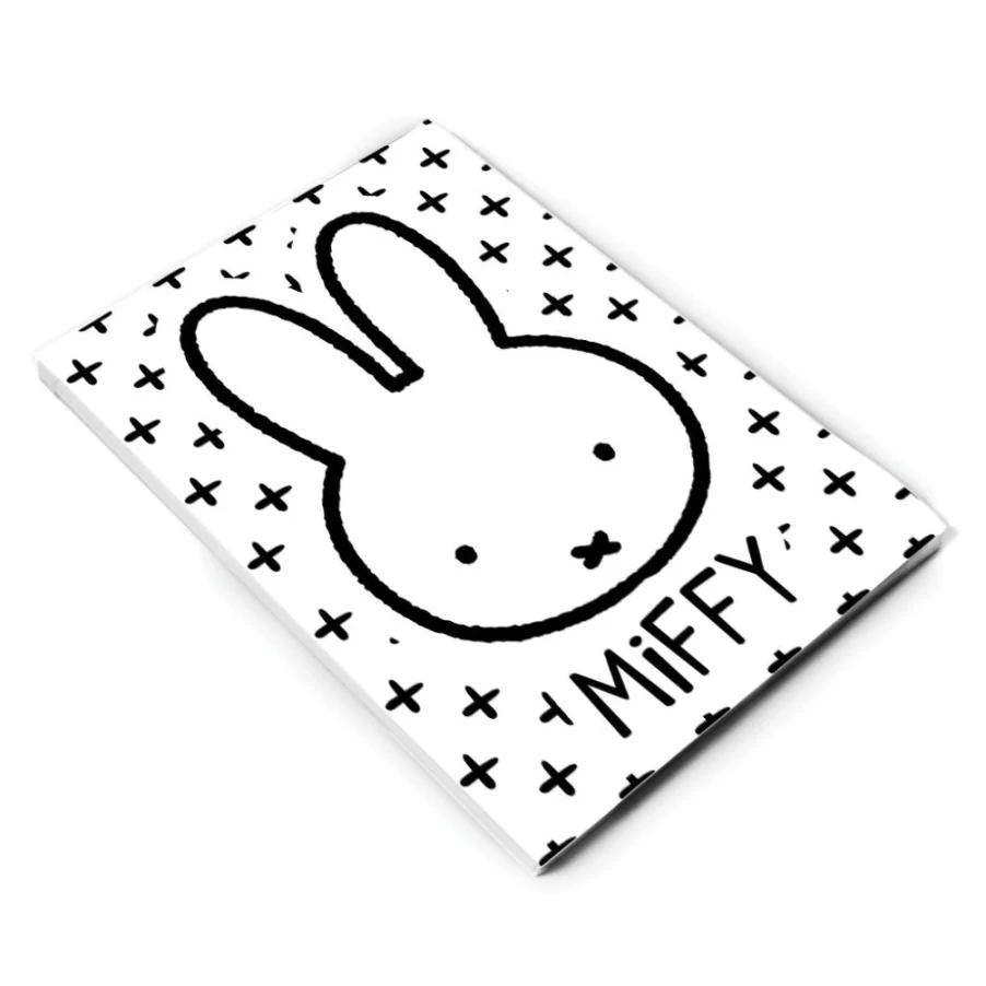 MIFFY A6 Notebook - Cute Miffy Face Design Notepad for Journaling & Notes