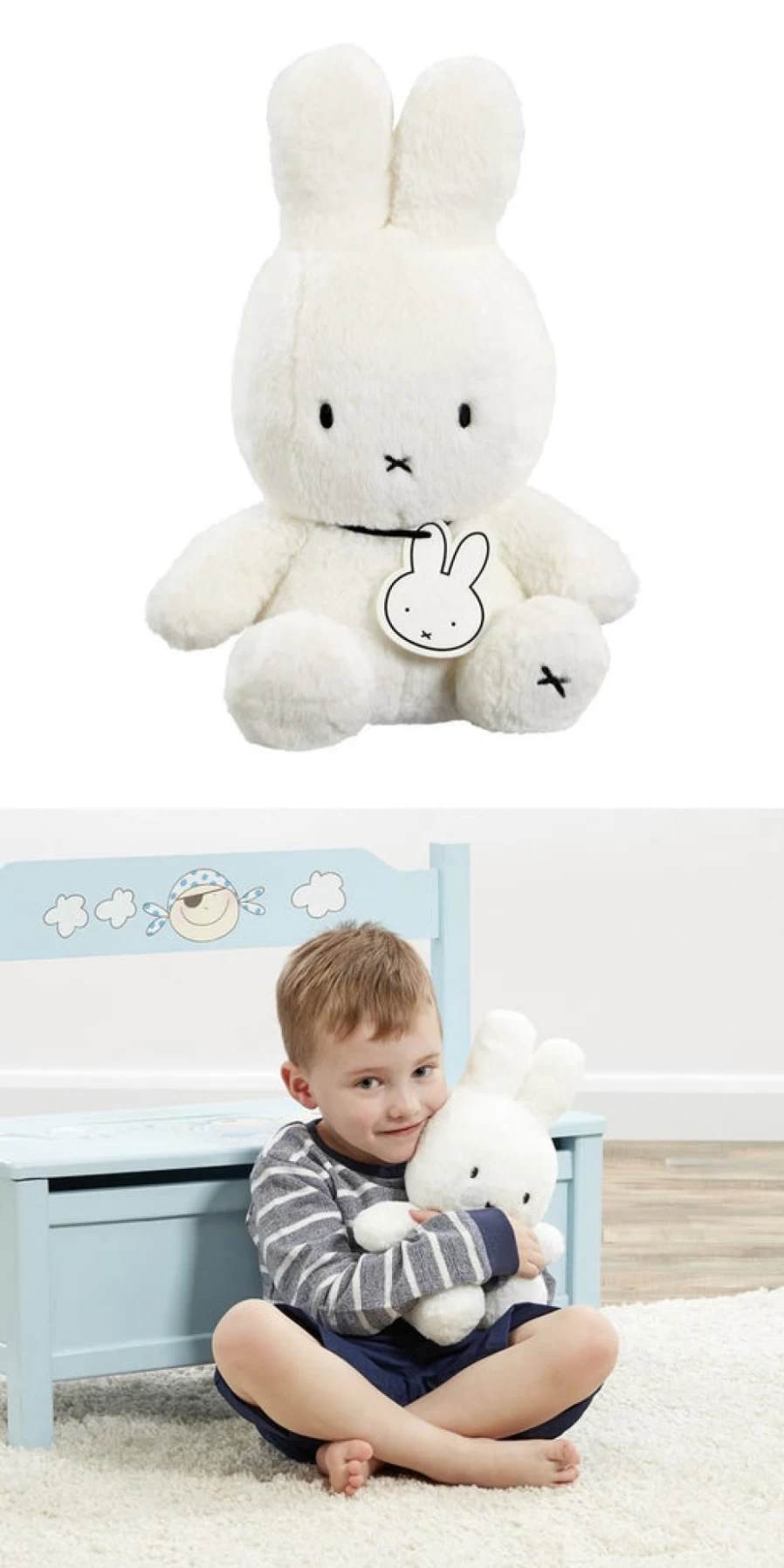 MIFFY Official Miffy Classic Soft Plush Toy - Cute Bunny Stuffed Animal for Kids Collection