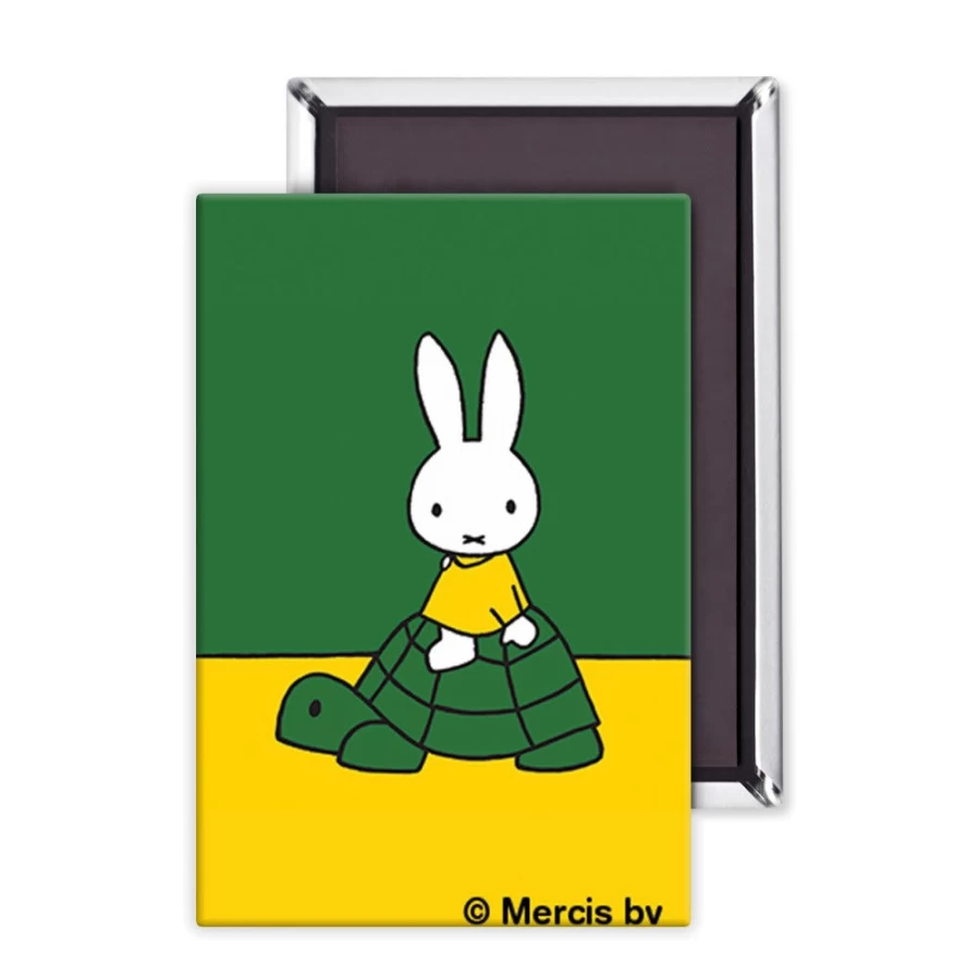 MIFFY Tortoise Shaped Magnet with Miffy Design - Cute Collectible Decorative Fridge Accessory