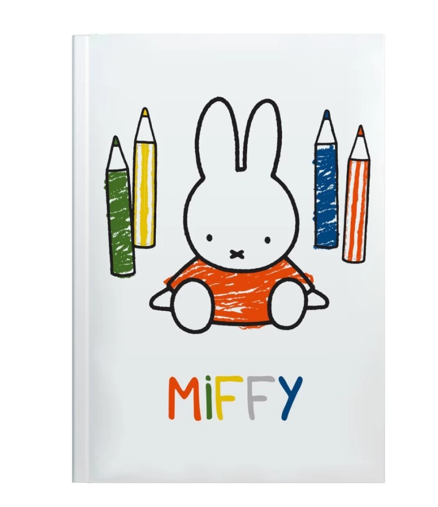 MIFFY A5 Perfectbound Coloring Pencils Notebook - Premium Art Sketchbook for Drawing & Writing