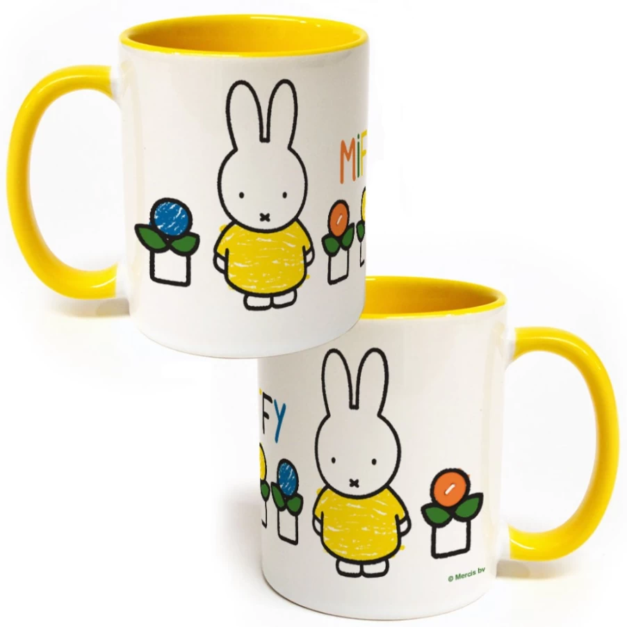 MIFFY Yellow Dress Ceramic Mug with Colored Insert - Official Merchandise