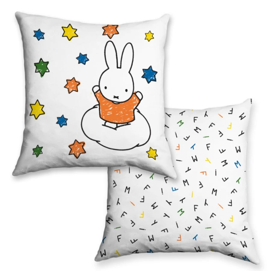 MIFFY Stars Cushion - Soft Plush Pillow for Kids and Nursery Decor