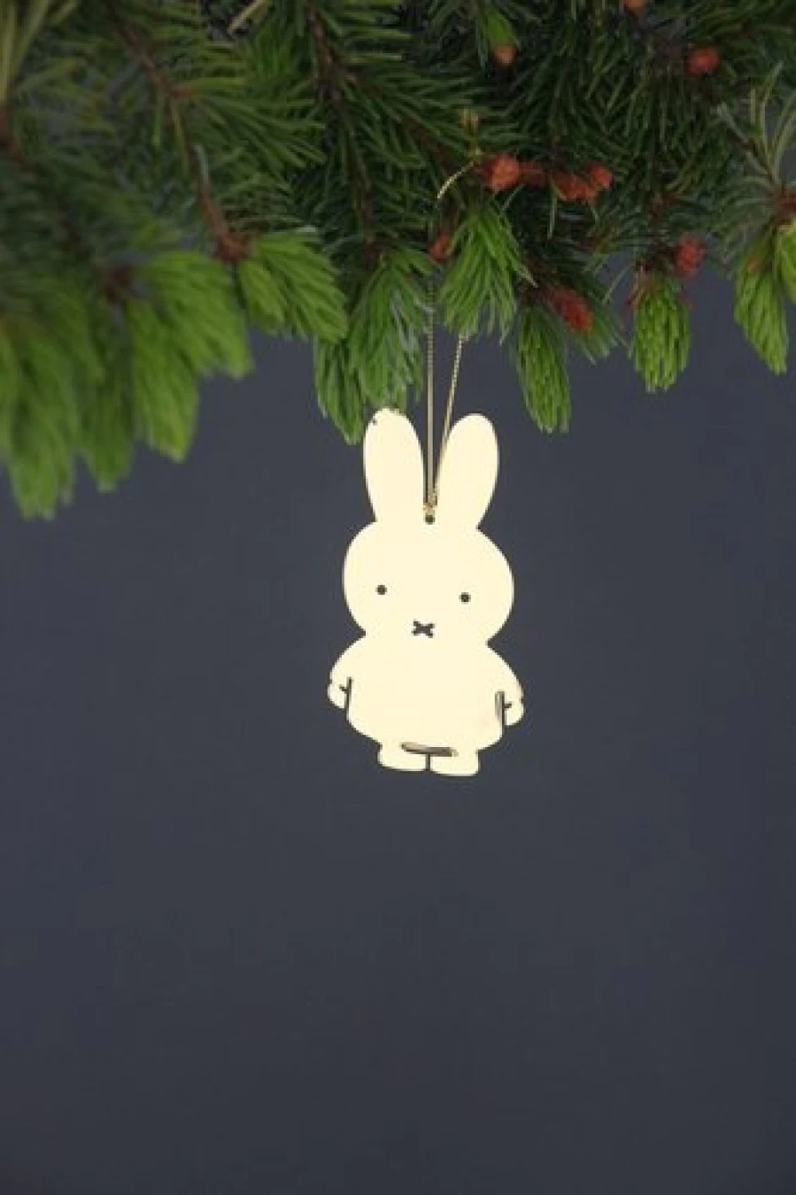 MIFFY Gold Hanging Ornament - Elegant Miffy Bunny Decor for Home & Gifts